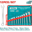 Total 6-24mm Combination Spanner Set (THT1022121) 12-Pieces