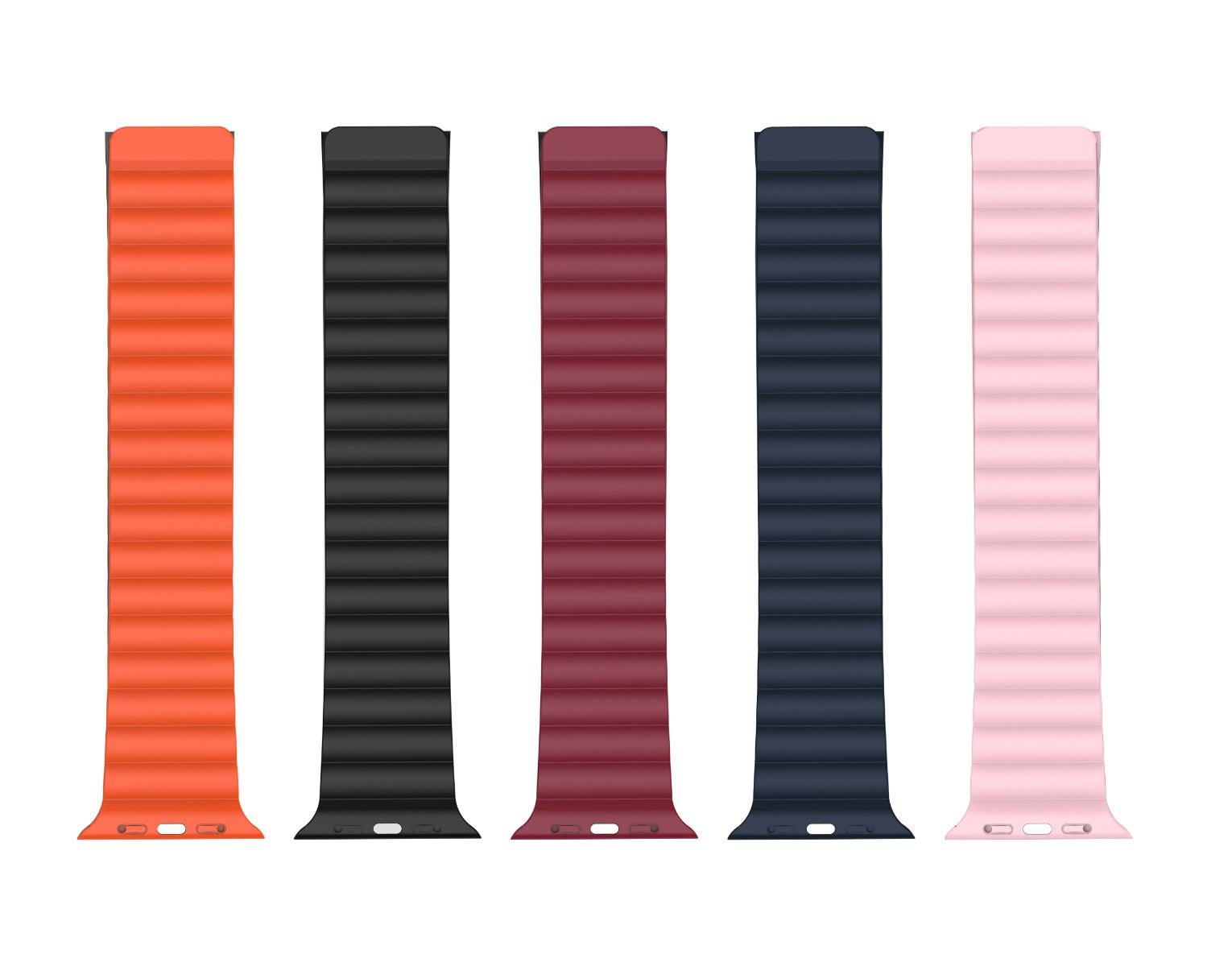 XO-BT01A سوار ساعة سيليكون مغناطيسي i watch 38/40/41 مم حزام عالمي