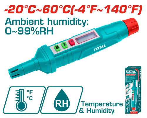 طقم أجهزة فحص توتال (TOS23033) – قياس الحرارة والرطوبة والغاز والخشب والكهرباء