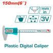 TOTAL 6-Inch Digital Plastic Caliper (TMT331501) – Accurate Measurements