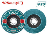 قرص فلاب زركونيوم TOTAL 125مم P80 – TAC641253