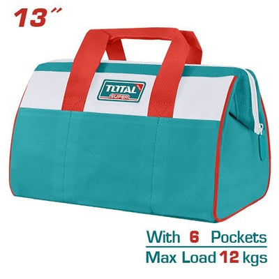 TOTAL 13" Fabric Tool Bag (THT261325) – Durable Tool Carrier