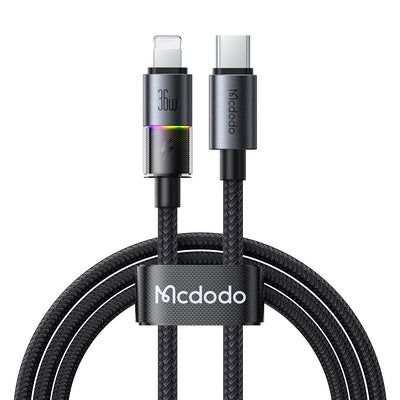 Mcdodo CA-8190 USB-C to Lightning RGB Cable – 36W Fast Charging