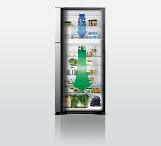 Hitachi Big2 Elegant Series 510L Top Freezer Refrigerator
