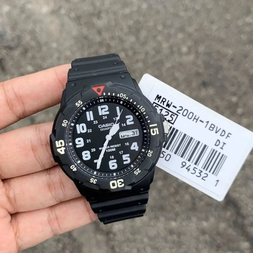 Casio Classic Diver-Look Black Resin Men's Watch