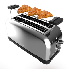 سيسوتيك Toastin' Time 1500 Inox — توستر ستانلس 4 شرائح 1500W للتوست العائلي الفاخر