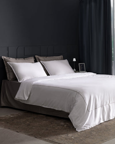 Laila Duvet Cover Set - Embroidered - Satin - Madame Coco JO