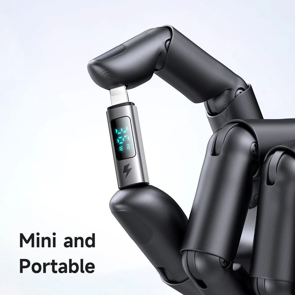 كابل مكدودو يو إس بي سي إلى لايتينج بي دي 36 وات مع شاشة عرض الطاقة - أسود