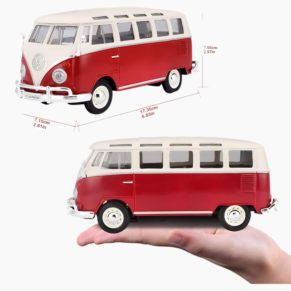 Maisto Volkswagen VAN "samba" Die-Cast Model Car – 1:25 Scale