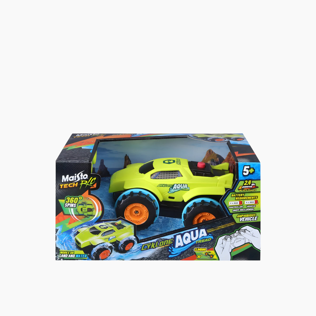 Maisto Cyklone Aqua Tread – 2.4 GHz (Batteries Not Included) Remote Control Car