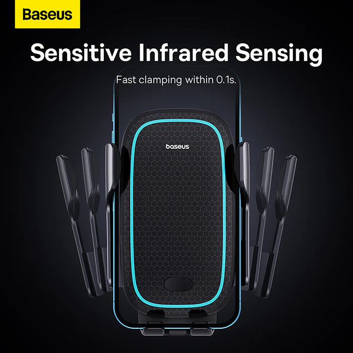 حامل شحن لاسلكي للسيارة بقوة 15 وات من سلسلة Milky Way Pro من باسيوس