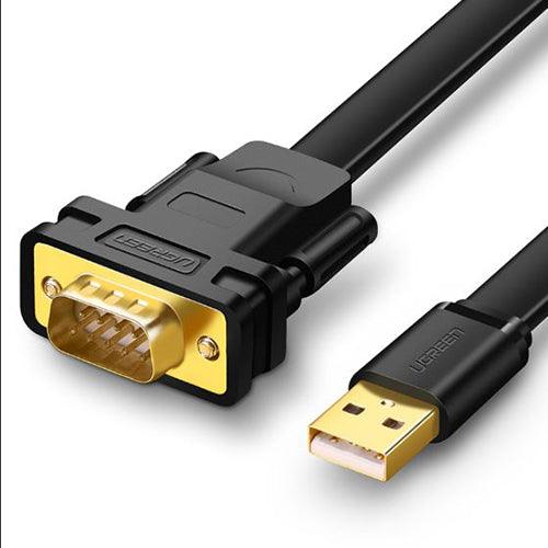 UGREEN USB 2.0 to DB9 RS-232 Adapter Flat Cable 2m