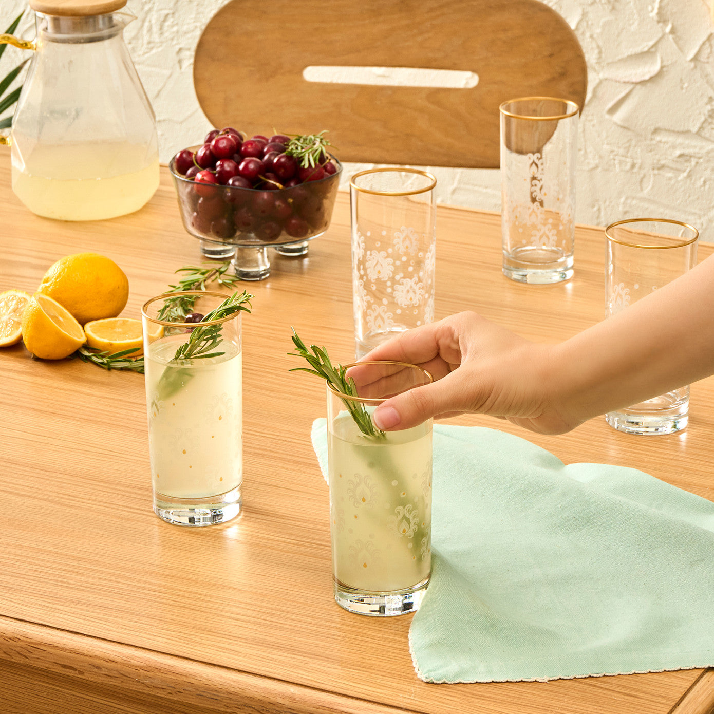 Derya 6-Piece Beverage Glass Set – Simple & Elegant