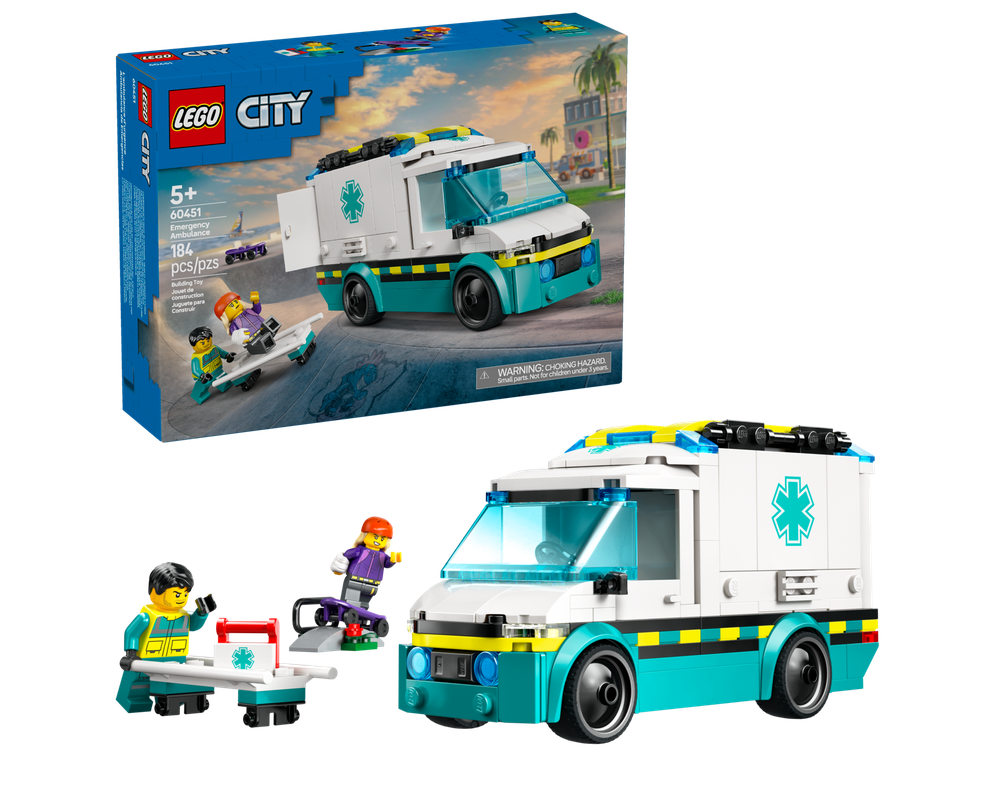 LEGO سيتي – سيارة إسعاف الطوارئ 60451-1