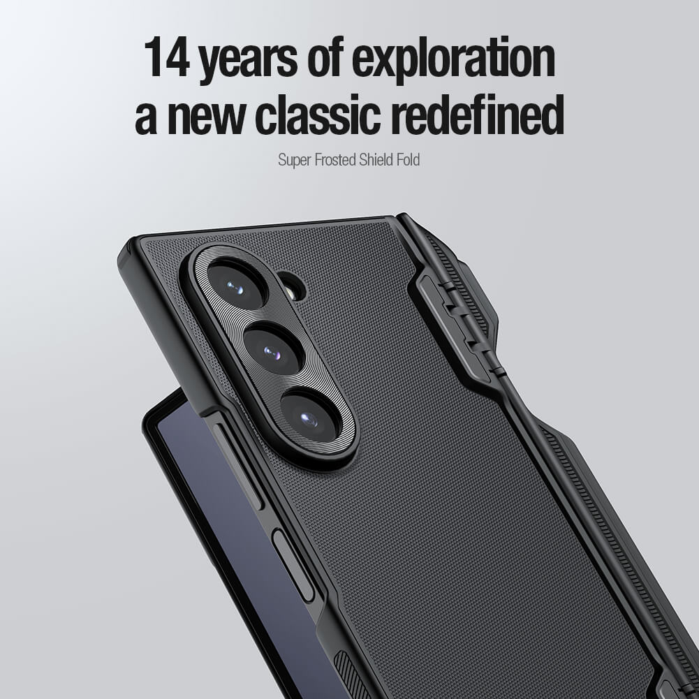 كفر Nillkin Super Frosted Shield Fold لهاتف Galaxy Z Fold6 5G مع قلم S-Pen