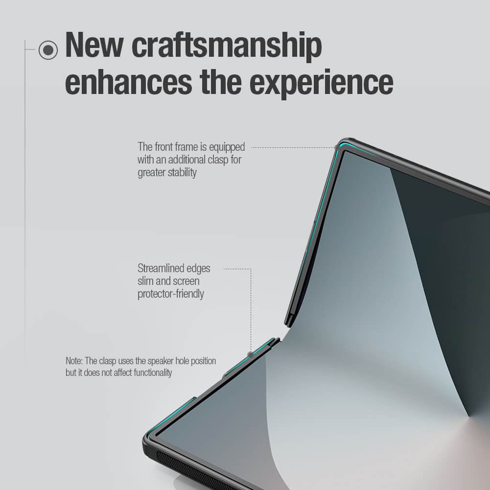 كفر Nillkin Super Frosted Shield Fold لهاتف Galaxy Z Fold6 5G مع قلم S-Pen