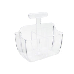 Al-Hoora Acrylic Cutlery Stand - Transparent Modern Holder