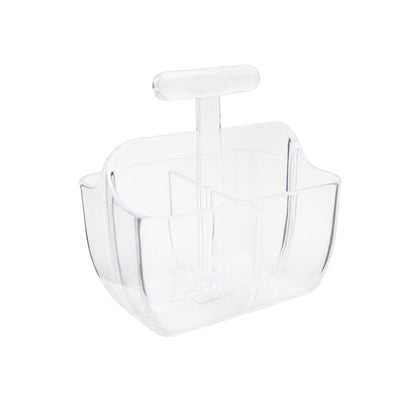 Al-Hoora Acrylic Cutlery Stand - Transparent Modern Holder