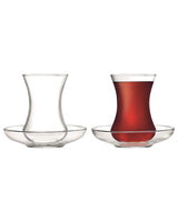 Madame Coco Emprise Tea Glass Set of 8 – 108ml Clear Glass Teacups