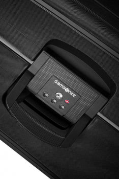 Samsonite S'Cure Spinner 75cm Black – Lightweight & Secure Hard-Shell Luggage