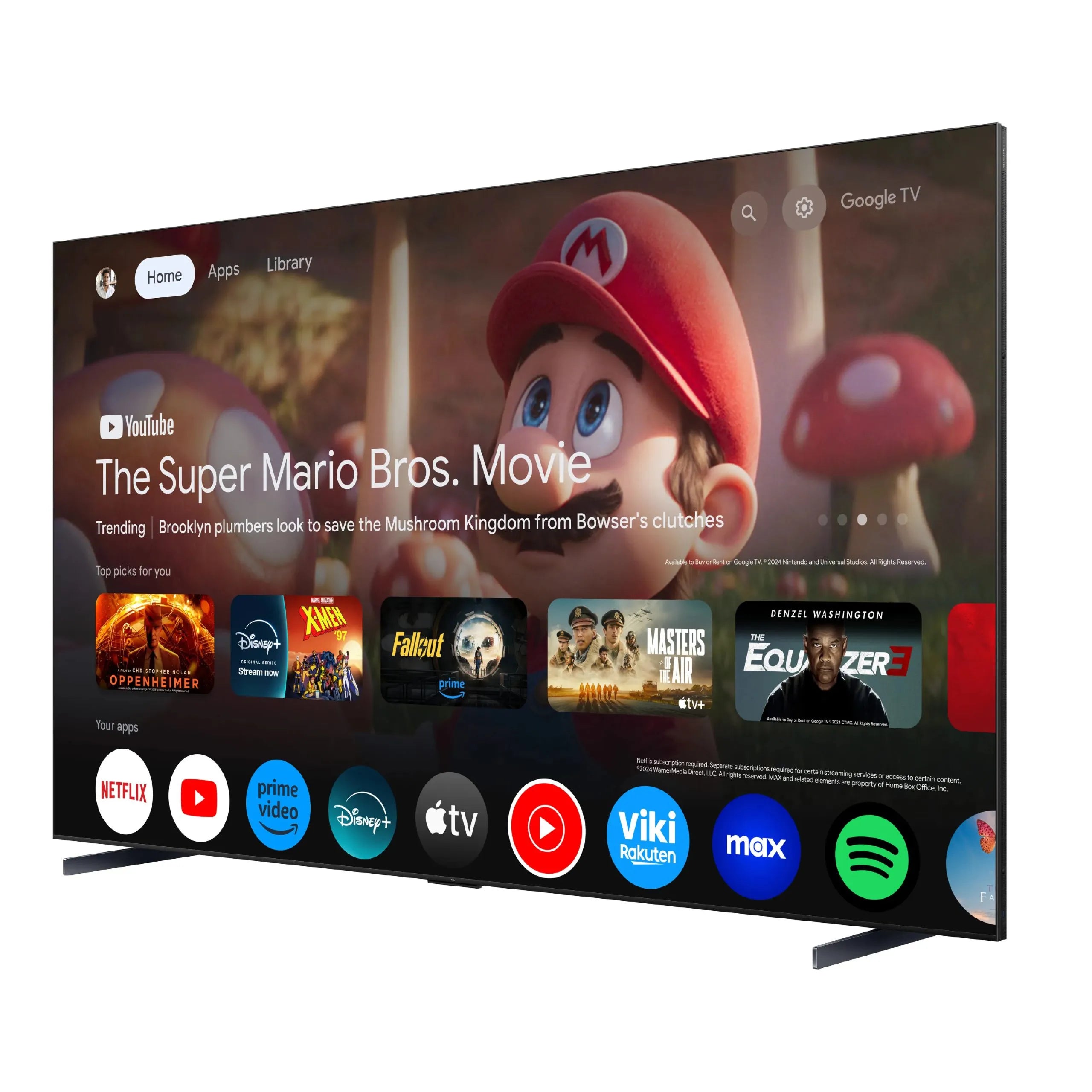 TCL 115C7K 115" Mini LED QLED 4K Smart Google TV | 144Hz | Dolby Vision IQ | ONKYO | Game Master