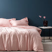 Elicia Double Size Striped Satin Duvet Cover Set - Madame Coco JO
