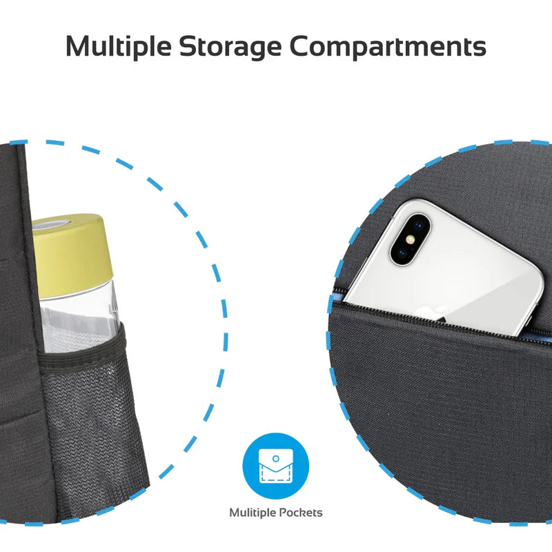 حقيبة لابتوب Promate Alpha-BP مضادة للسرقة 15.6 بوصة