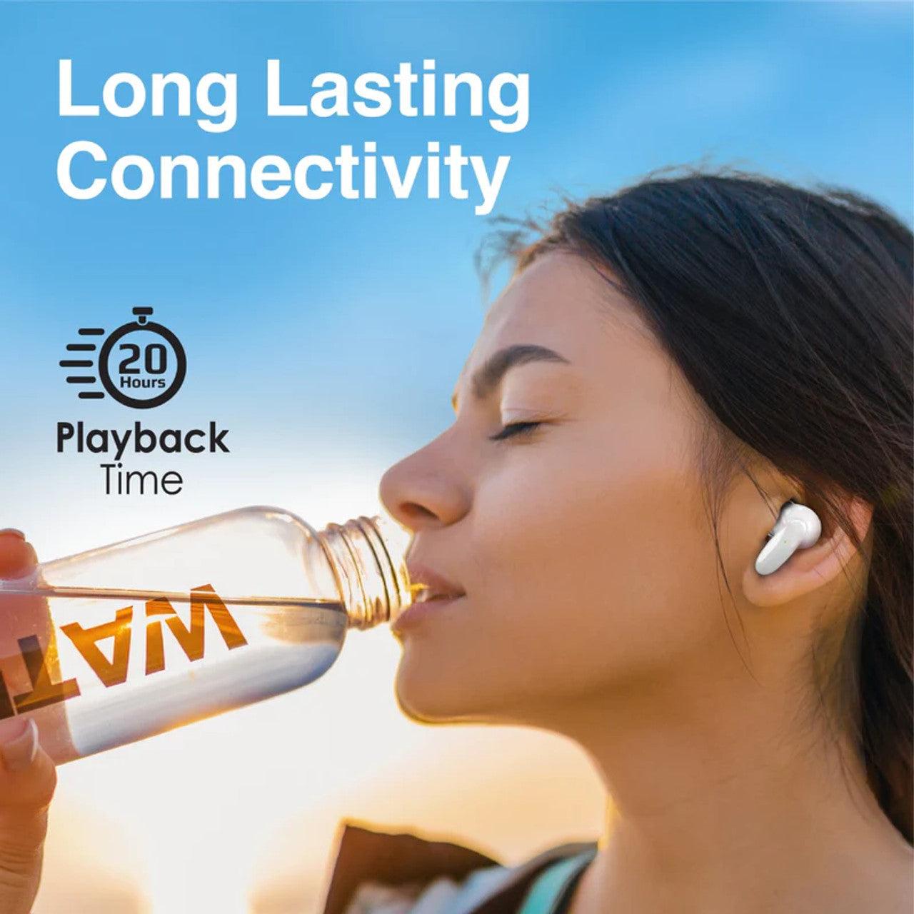 سماعات أذن برومات بصوت فائق وأناقة - أبيض