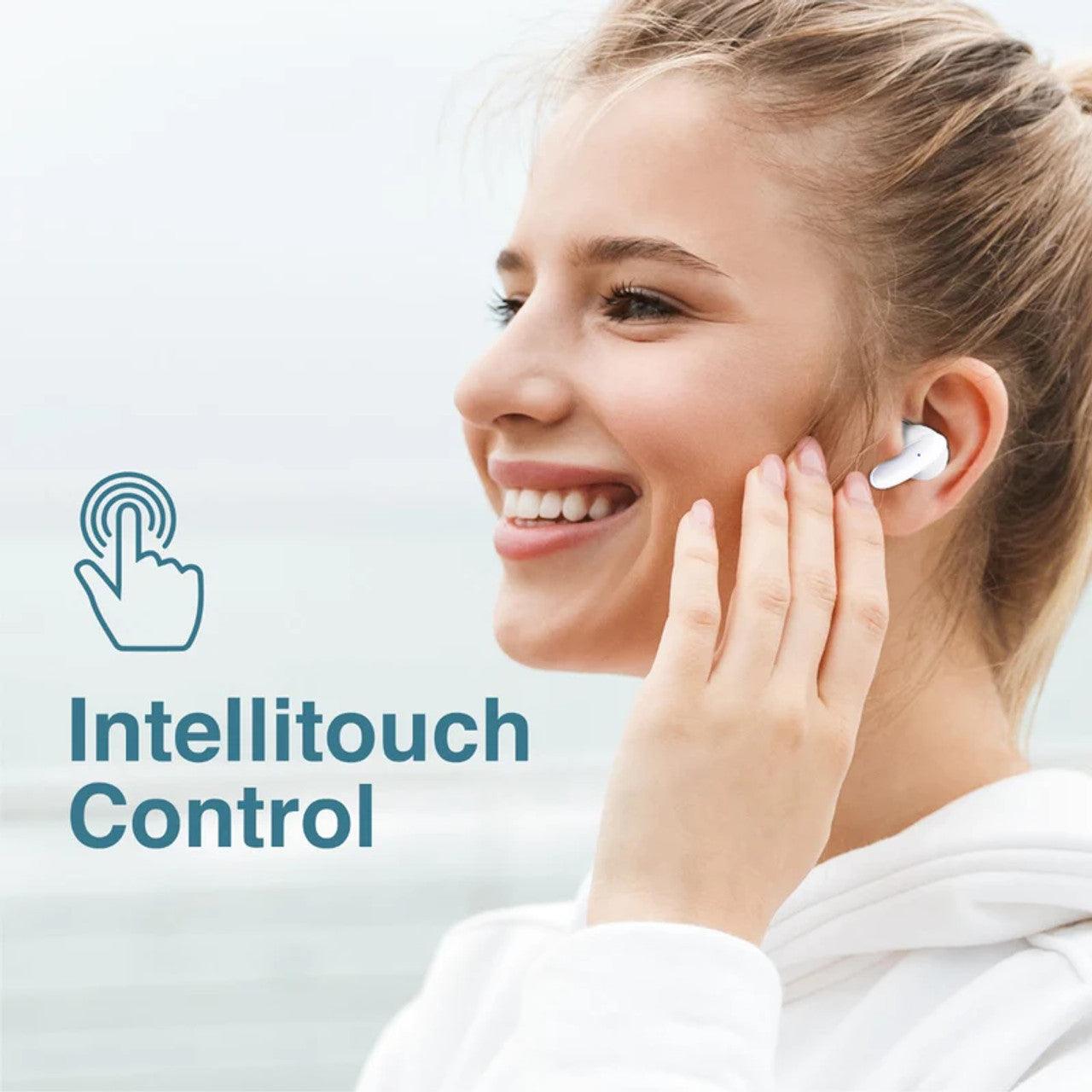 سماعات أذن برومات بصوت فائق وأناقة - أبيض