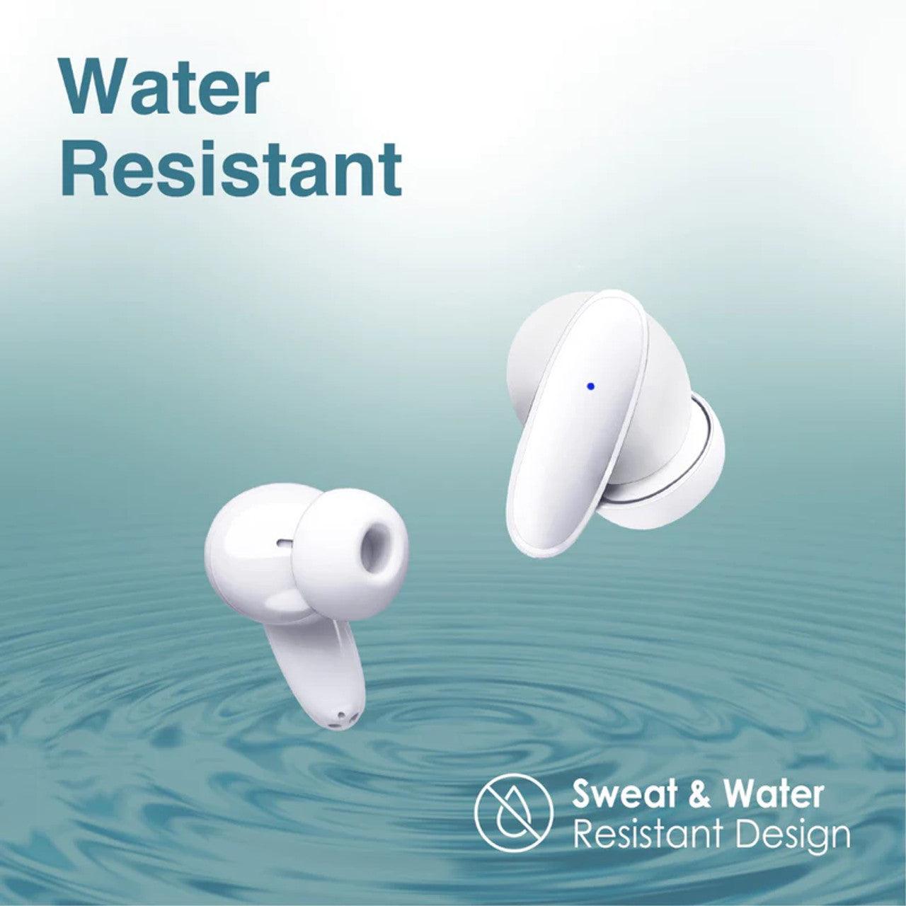 سماعات أذن برومات بصوت فائق وأناقة - أبيض