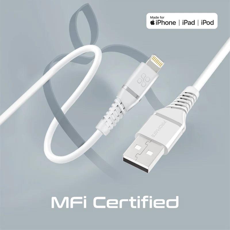 كابل لايتنينج عالي المتانة من برومات للشحن السريع