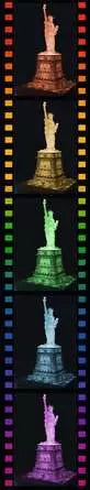 Ravensburger 3D Puzzle Building Statue of Liberty - Night Edition - 108 Pieces