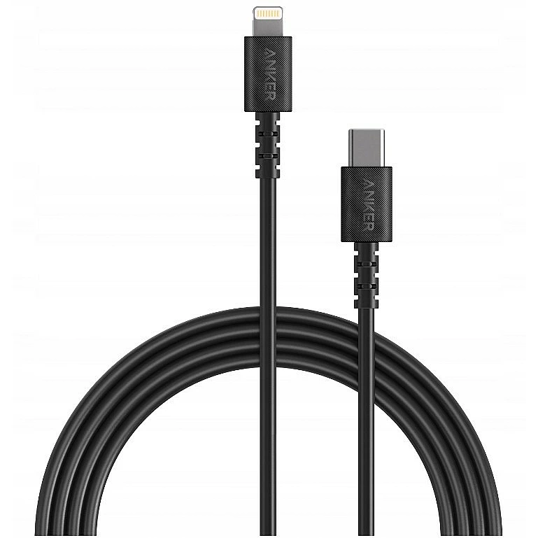 Anker PowerLine Select+ USB-C Cable with Lightning connector 6ft -Black