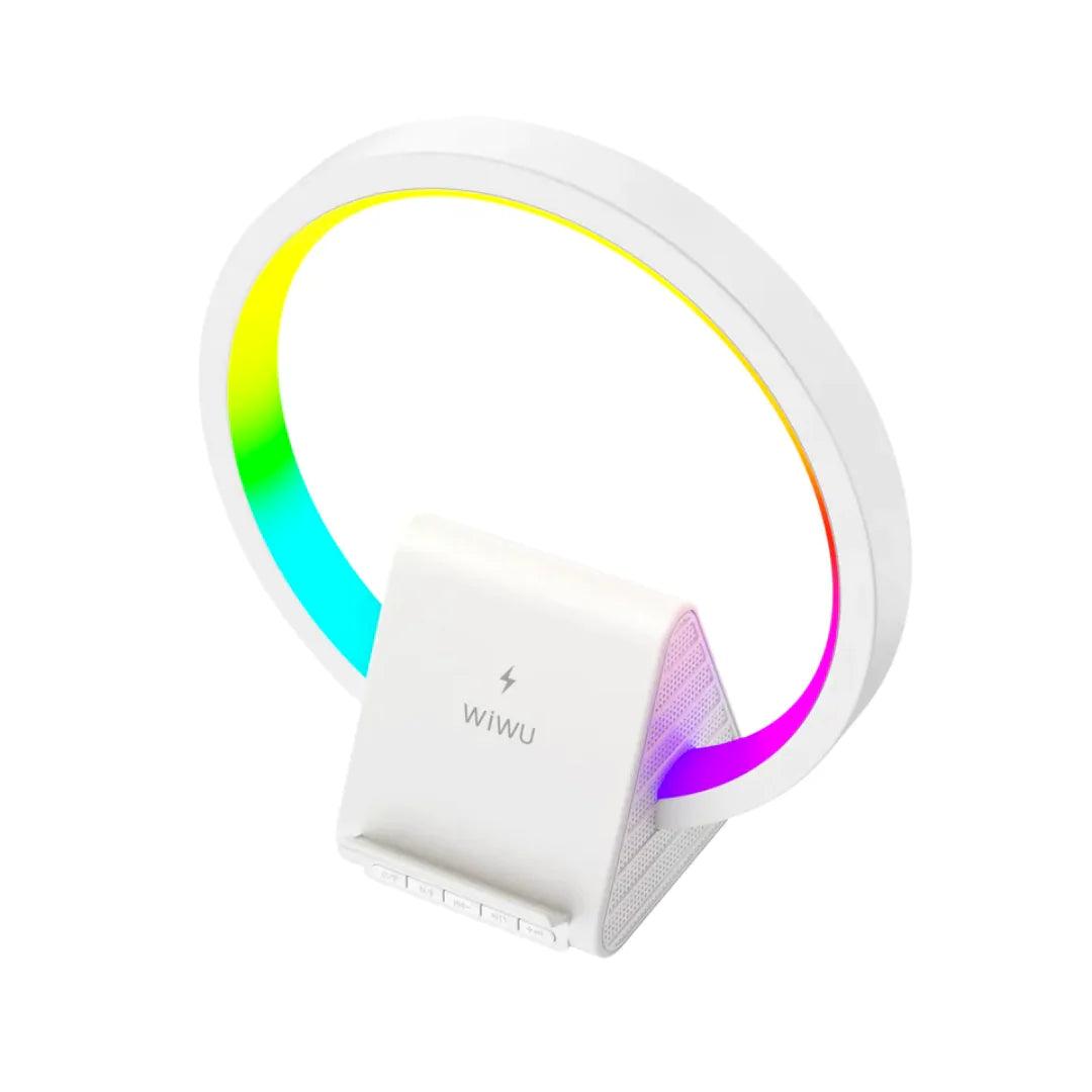 WiWU W021 2 in 1 Wireless charging atmosphere light speaker