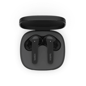 Belkin SOUNDFORM Flow ANC TWS Earbuds Clear Sound & Comfort - White & Black