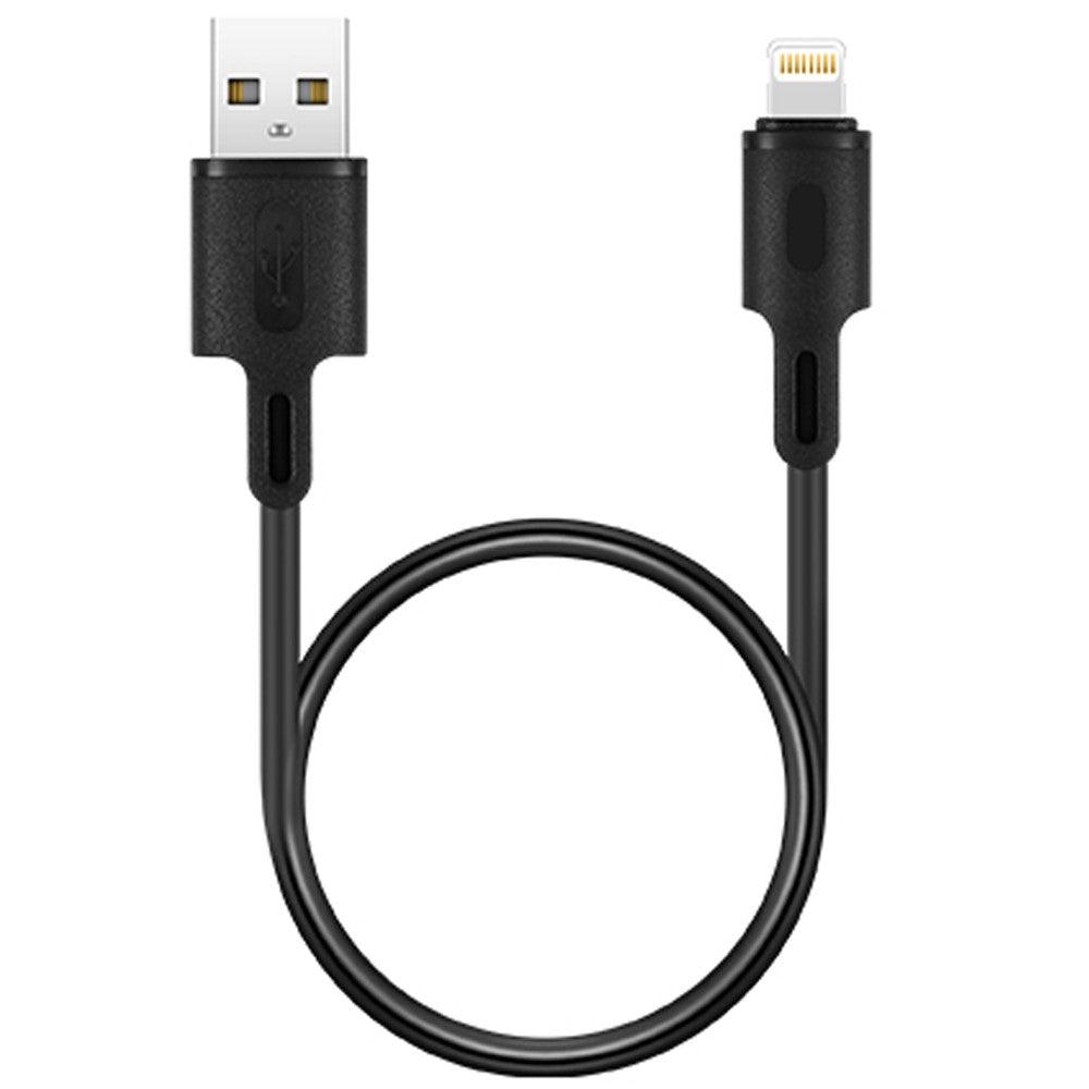 RockRose Beta AC Mini 2.4A 30CM Type-C Cable, Black