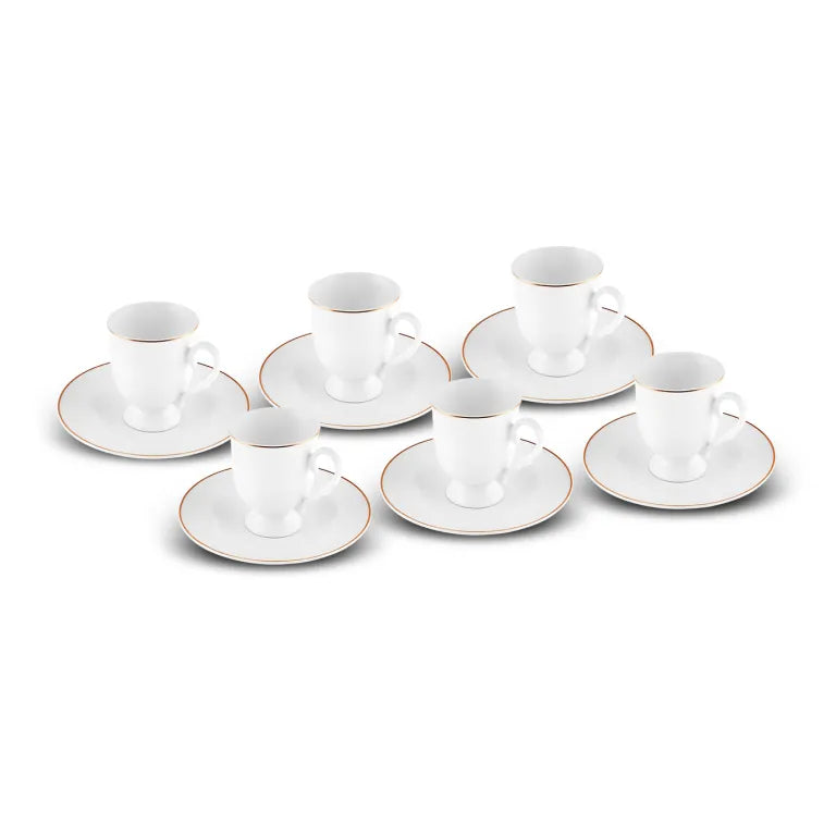 Karaca Alin 6-Person Coffee Cup Set, 85 ml