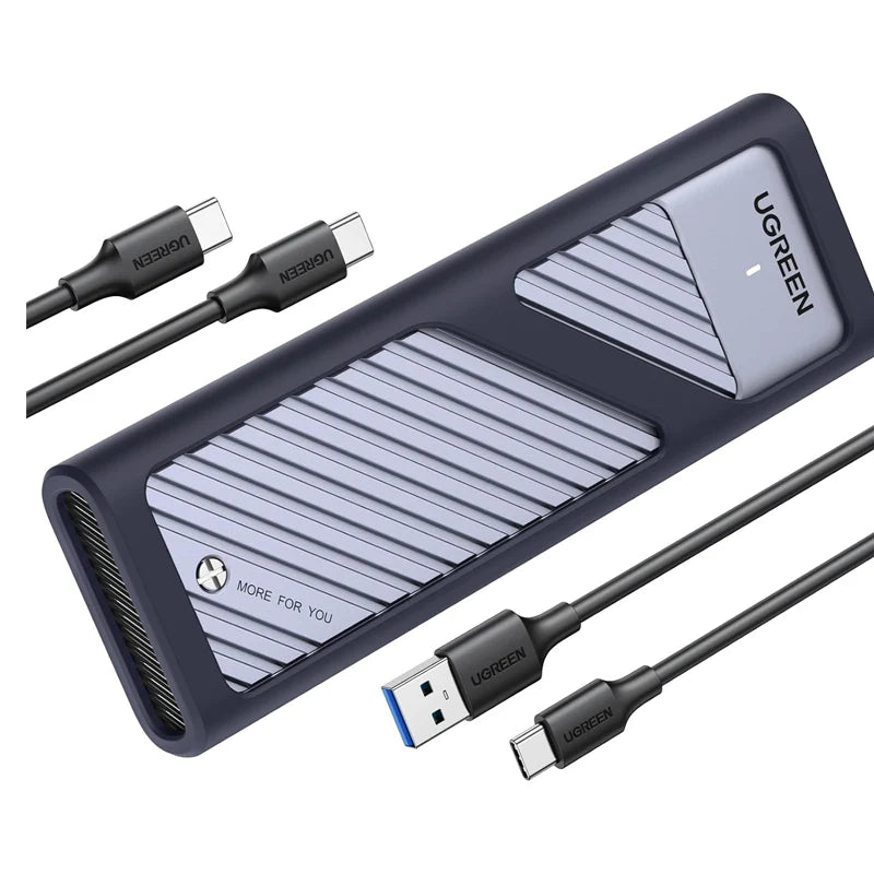 علبة UGREEN لتحويل SSD M.2 NVMe إلى خارجي بسرعة 10Gbps