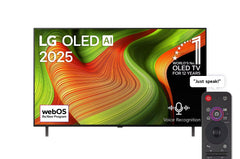 تلفزيون LG OLED AI B5 الذكي مقاس 55 بوصة بدقة 4K 120Hz ومدعوم بجهاز التحكم AI Magic remote وواجهة webOS25 طراز عام 2025