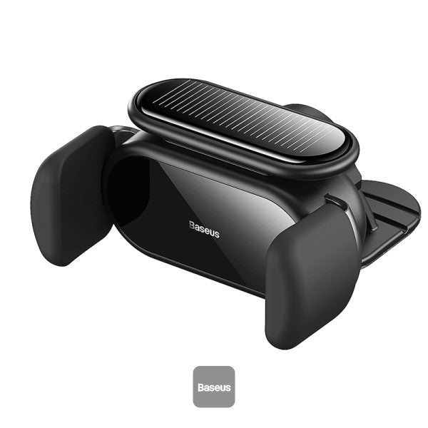 حامل السيارة الكهربائي بالطاقة الشمسية من باسيوس ستيل كانون برو - أسود