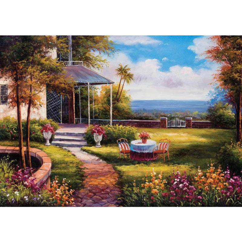 لعبة ألغاز بتصميم الشاي في الساعة الخامسة 500 قطعة من Ks Games