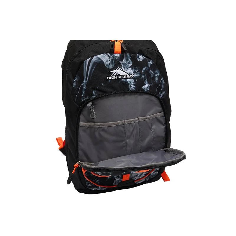 High Sierra Backpack – Black & Orange, Sleek & Functional
