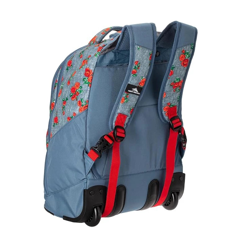 High Sierra Curve Wheeled Backpack – Dark Blue & Durable