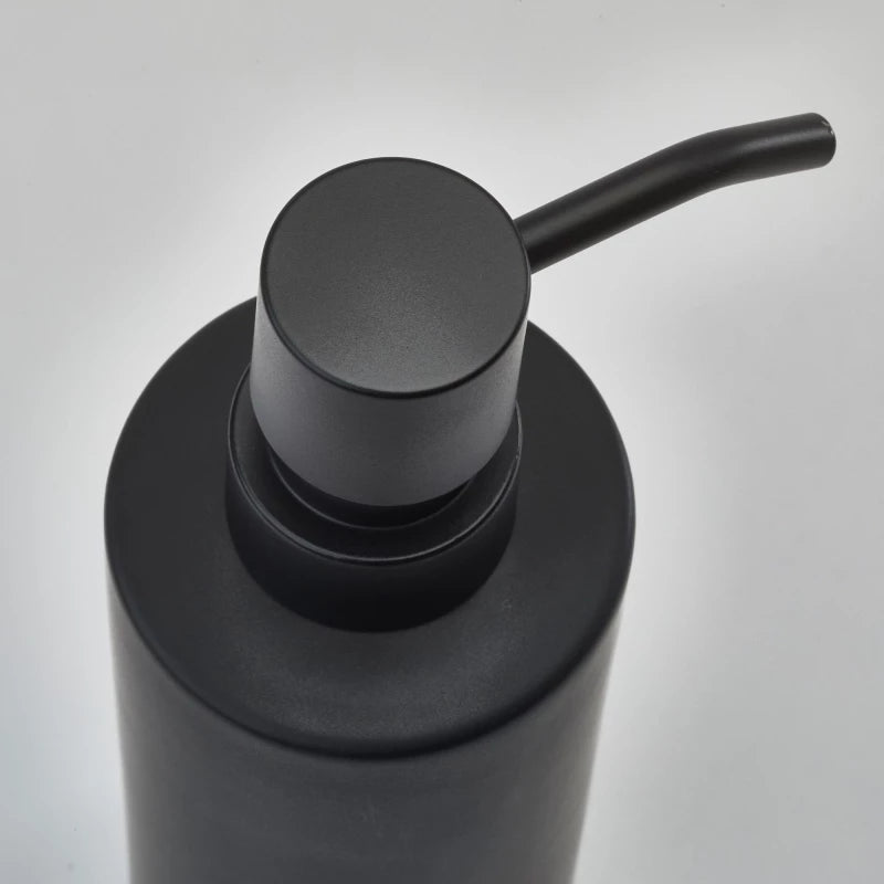 Aquanova Forte Soap Dispenser – Black Stoneware, 330 ml