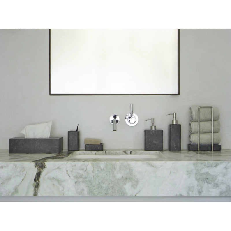 Aquanova Hammam Soap Dish – Dark Gray Handcrafted Stone