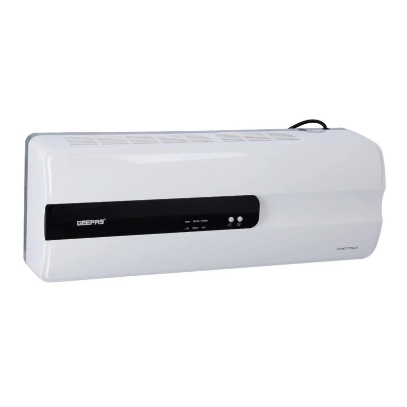 Geepas 2000W PTC Ceramic Wall Heater, Auto Oscillating, Remote Control, White GWH28515