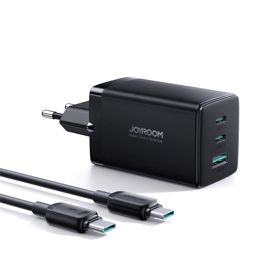 Joyroom GaN Ultra TCG01 65W 2C1A Fast Charger+100W C to C Cable 1.2m