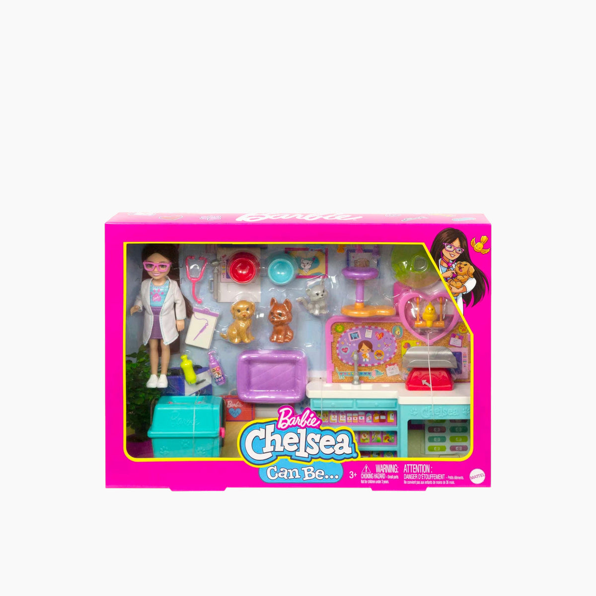 Barbie Club Chelsea Can Be Pet Vet Playset