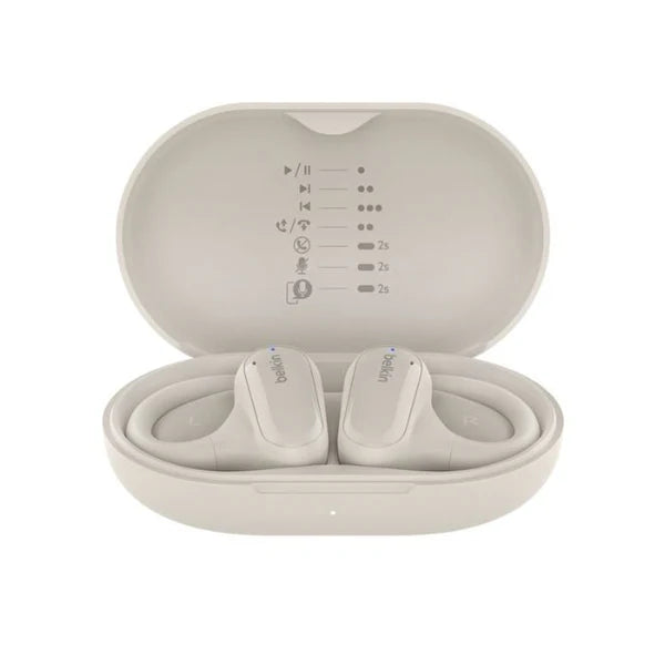 سماعات أذن لاسلكية مفتوحة من بيلكين - ساوند فورم كلير فيت مع عمر بطارية يصل إلى 26 ساعة