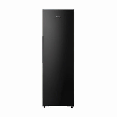 Hisense FT5K400SBFE Pure Fit Upright Freezer 310L Black Steel - Front View No Frost